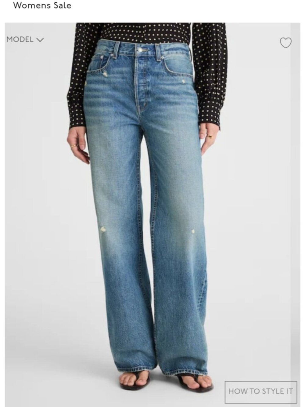 Madewell Low Slung  baggy  Denim Jeans - Picture 2 of 10